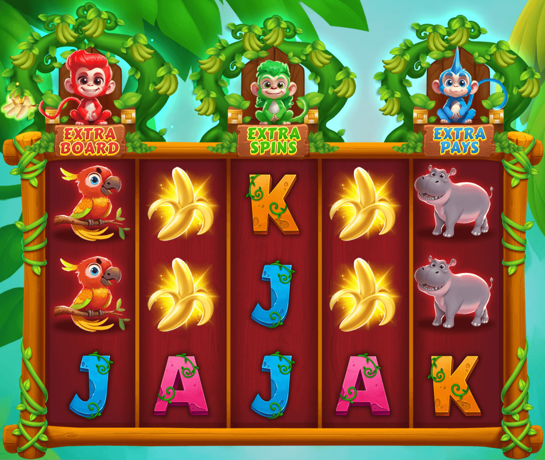 3 Cheeky Chimps Slot Game Screenshot